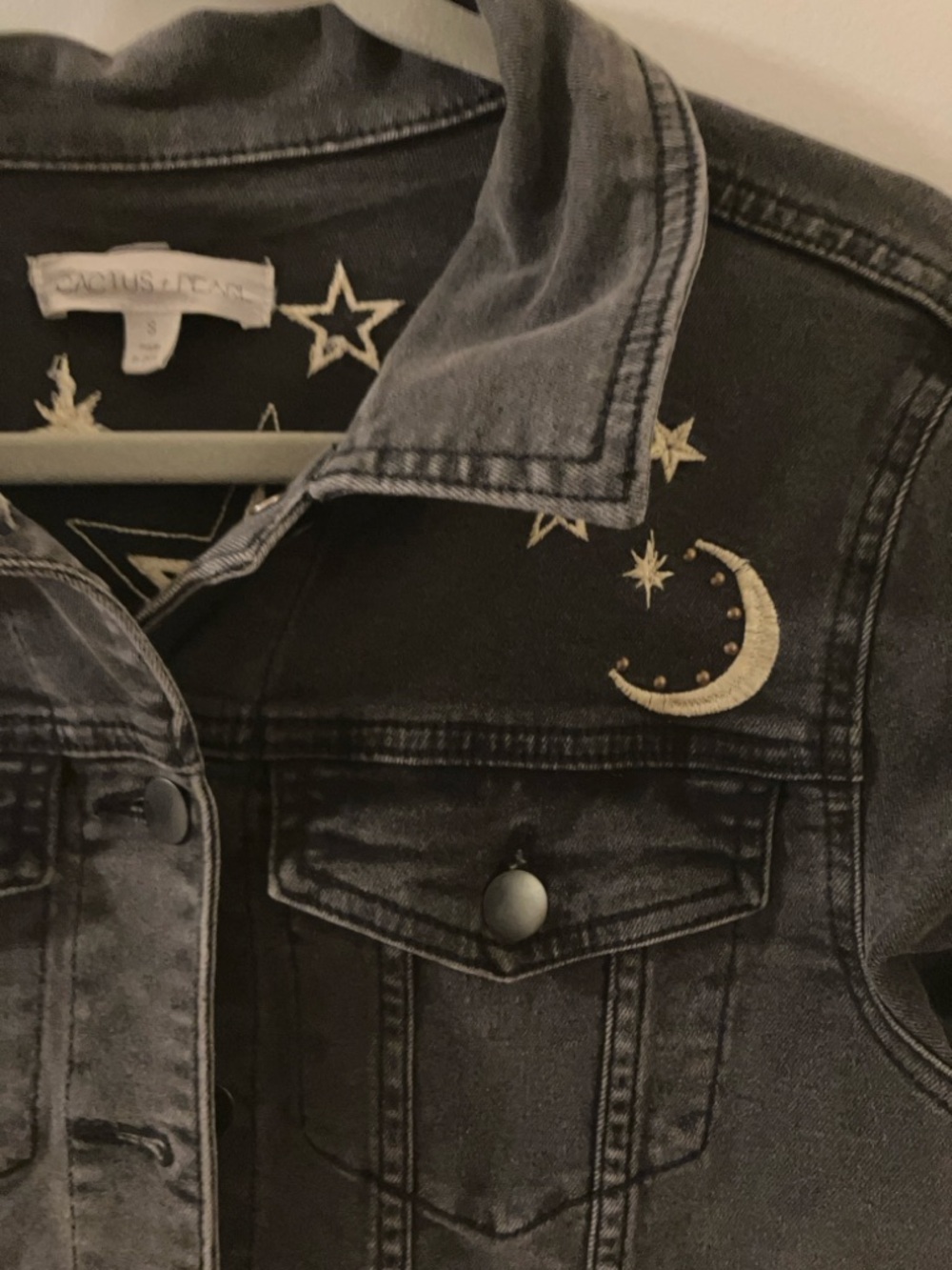 Very Unique Embroidered Jean Jacket